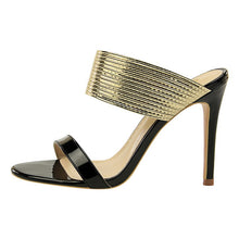 Load image into Gallery viewer, Heel Sandals Gold
