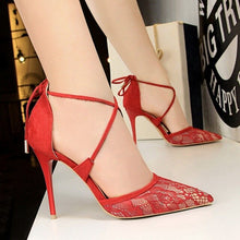 Load image into Gallery viewer, Heels Shoes Sexy Red