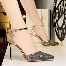 Load image into Gallery viewer, Heels Shoes Tinsel Sequins